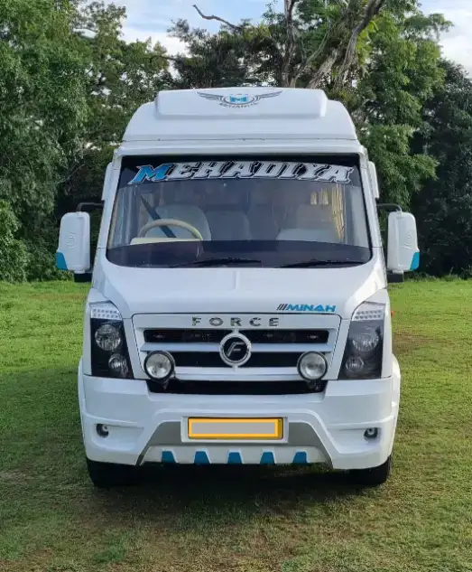 Tempo Traveller parked