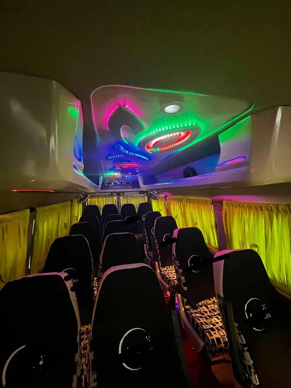 Tempo Traveller interior view